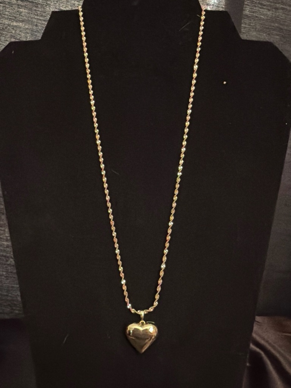 Classic Gold Heart Pendant Necklace for Women